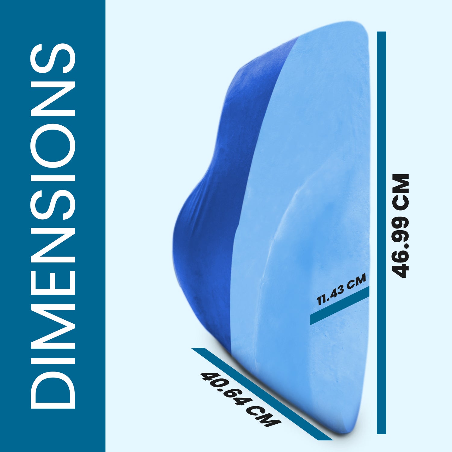 Lumbar Support Pillow with Cooling Gel