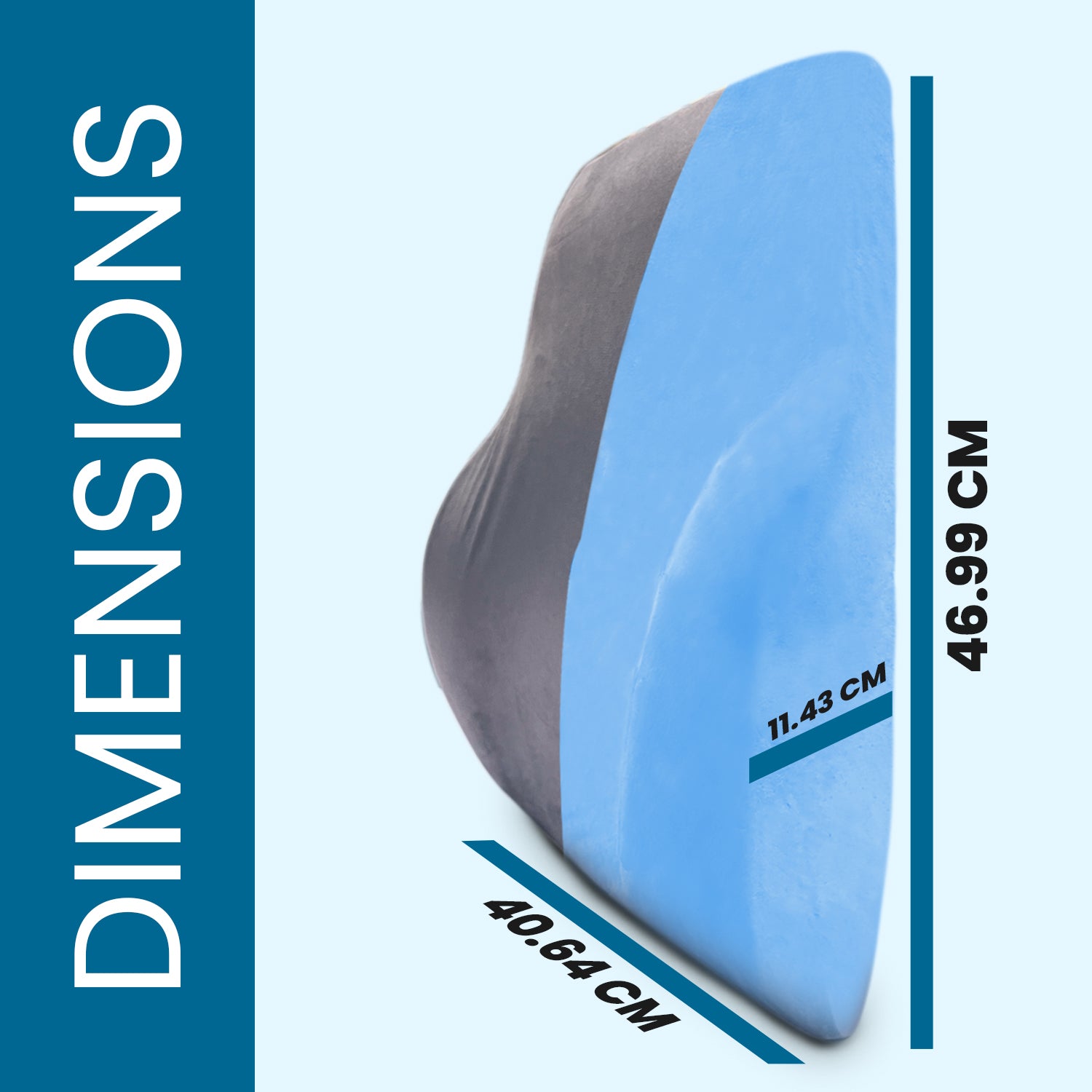 Lumbar Support Pillow with Cooling Gel