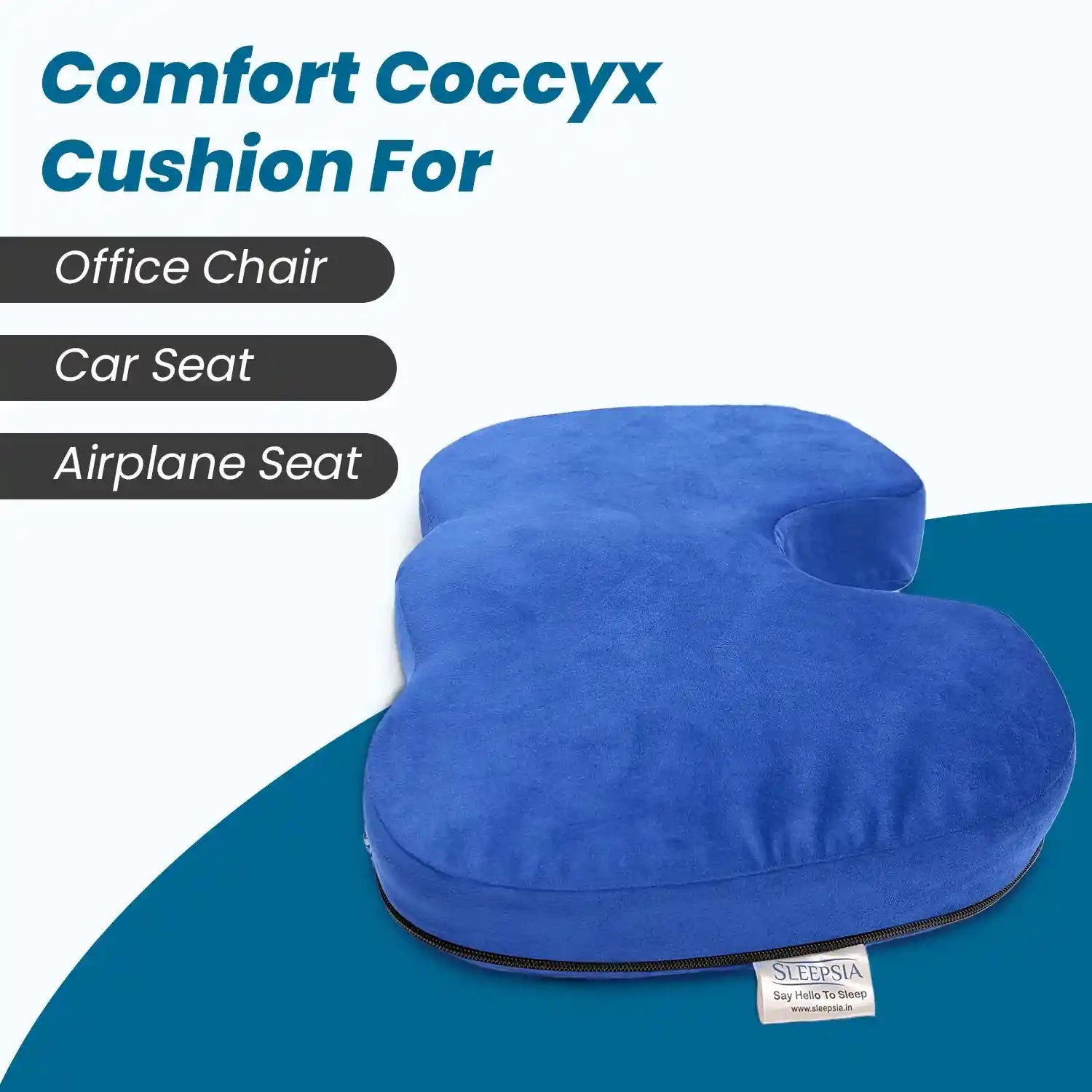 Coccyx Pillow with Ventilated Cooling Gel