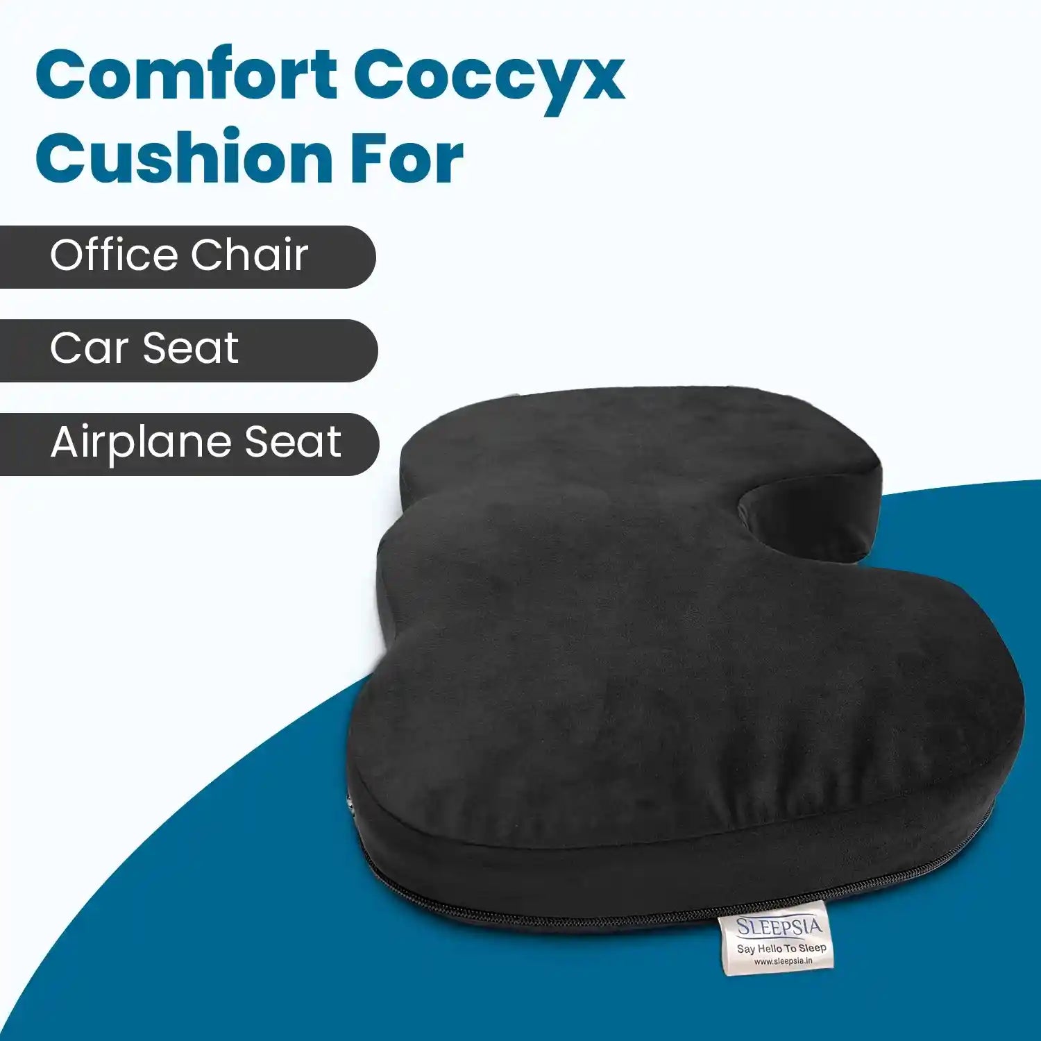 Coccyx Pillow with Ventilated Cooling Gel