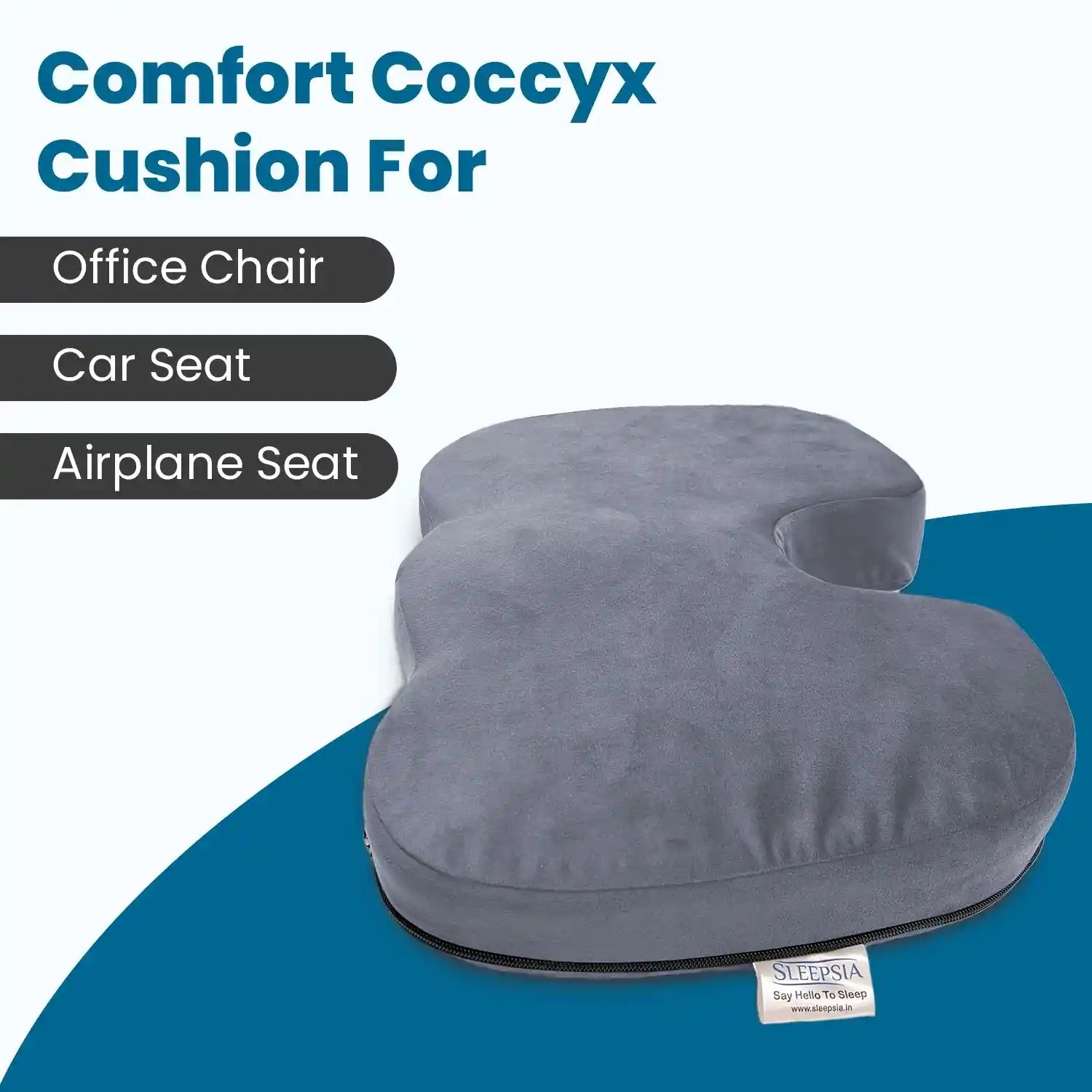Coccyx Pillow with Ventilated Cooling Gel