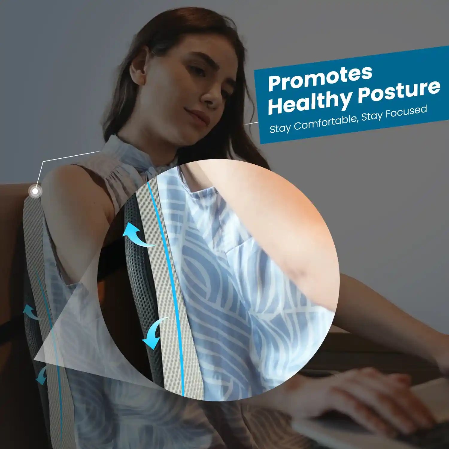 Lumbar Support Pillow & Cushion for Backrest