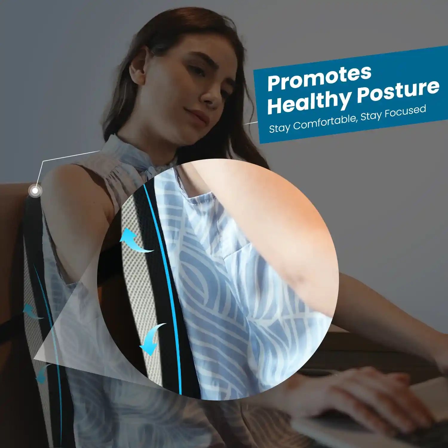 Lumbar Support Pillow & Cushion for Backrest