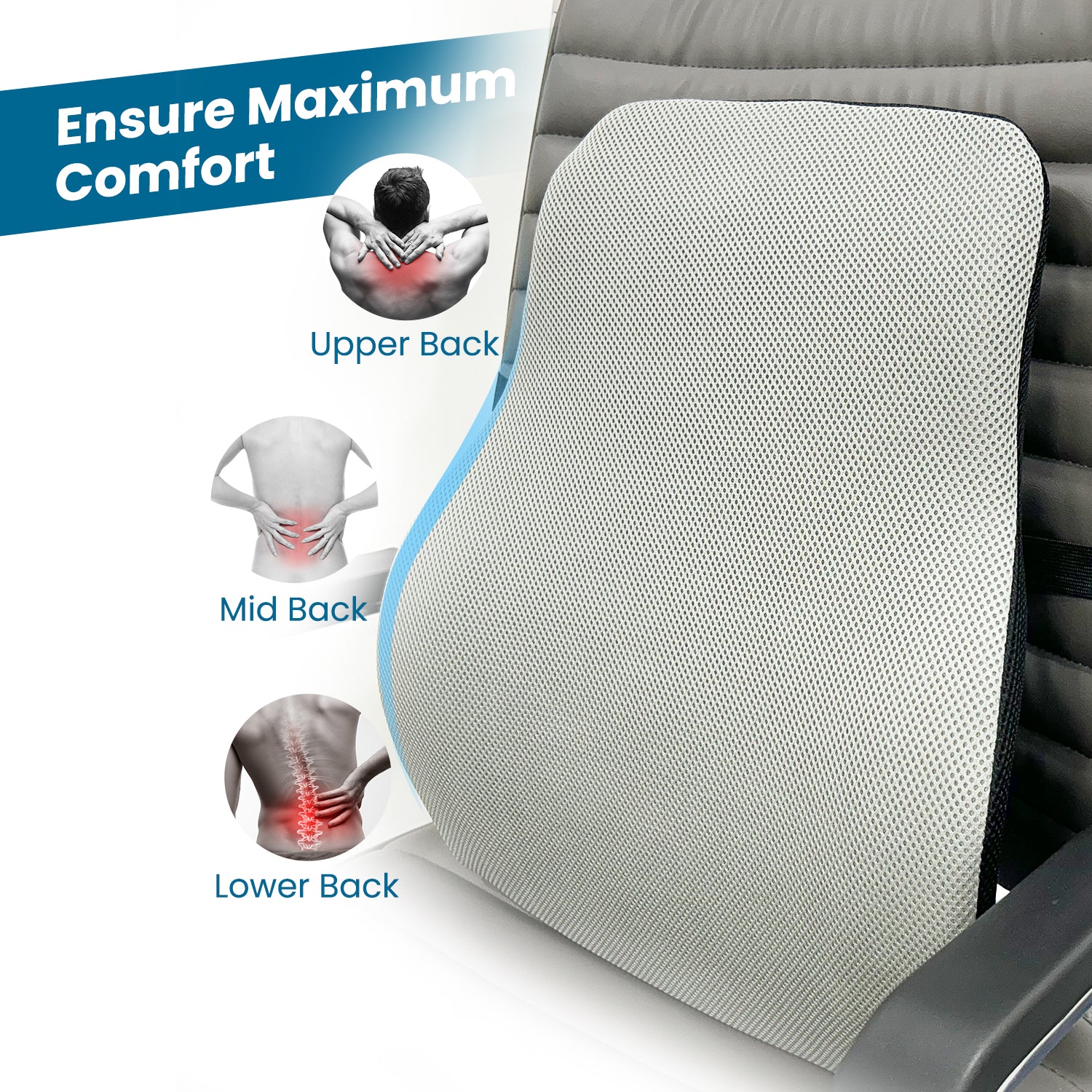Lumbar Support Pillow & Cushion for Backrest