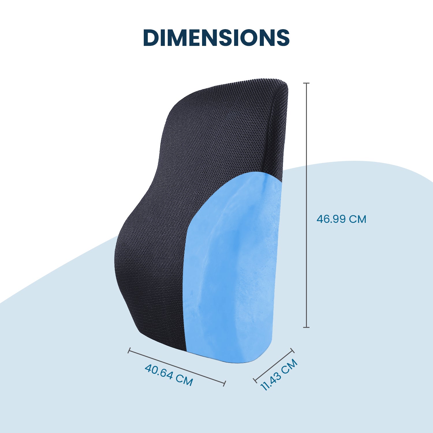 Lumbar Support Pillow with Cooling Gel
