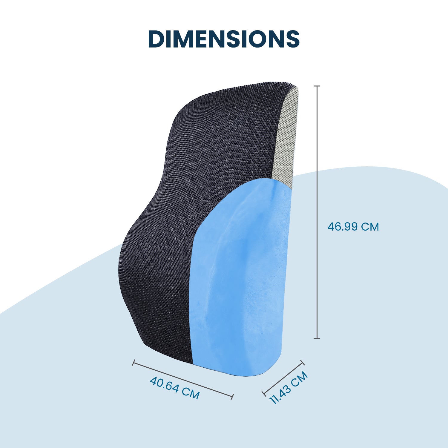 Lumbar Support Pillow with Cooling Gel
