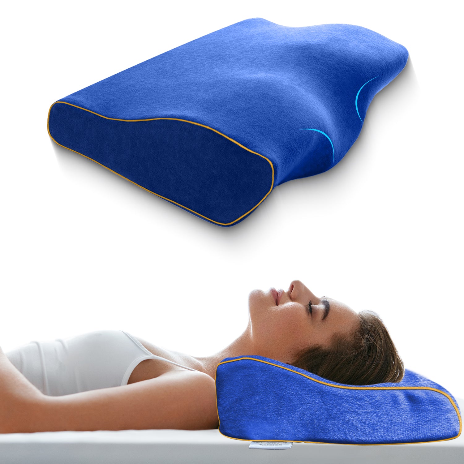 Orthopedic Memory Foam Cervical Butterfly Pillow
