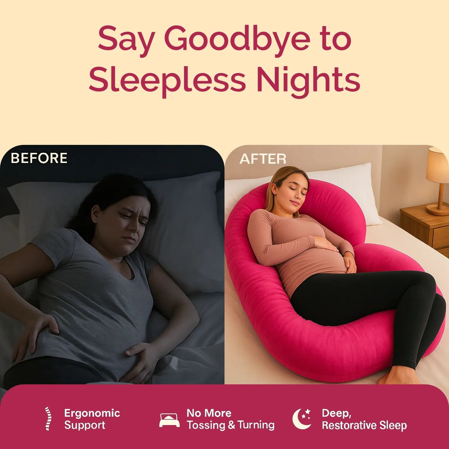 C-Shape Pregnancy Pillow