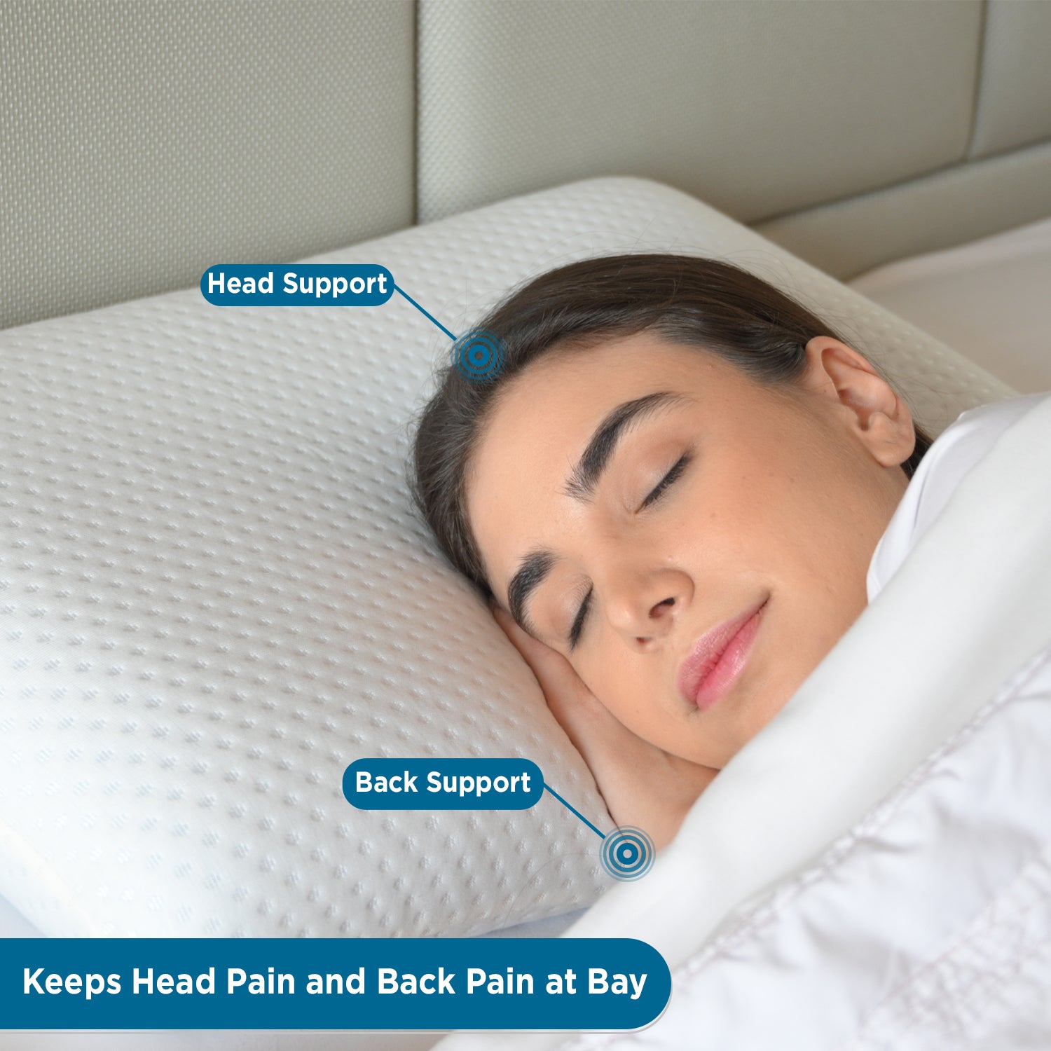 Orthopedic Memory Foam Cervical Pillow