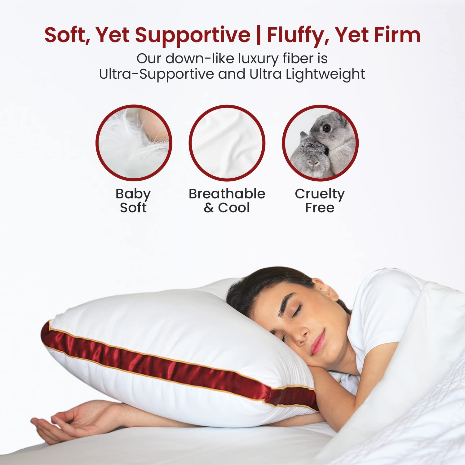 Microfiber Pillow for Sleeping