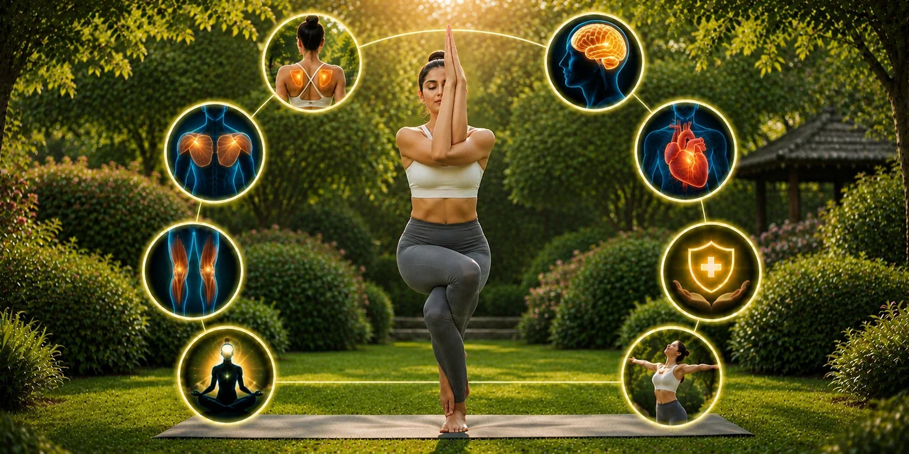 Garudasana Eagle Pose yoga