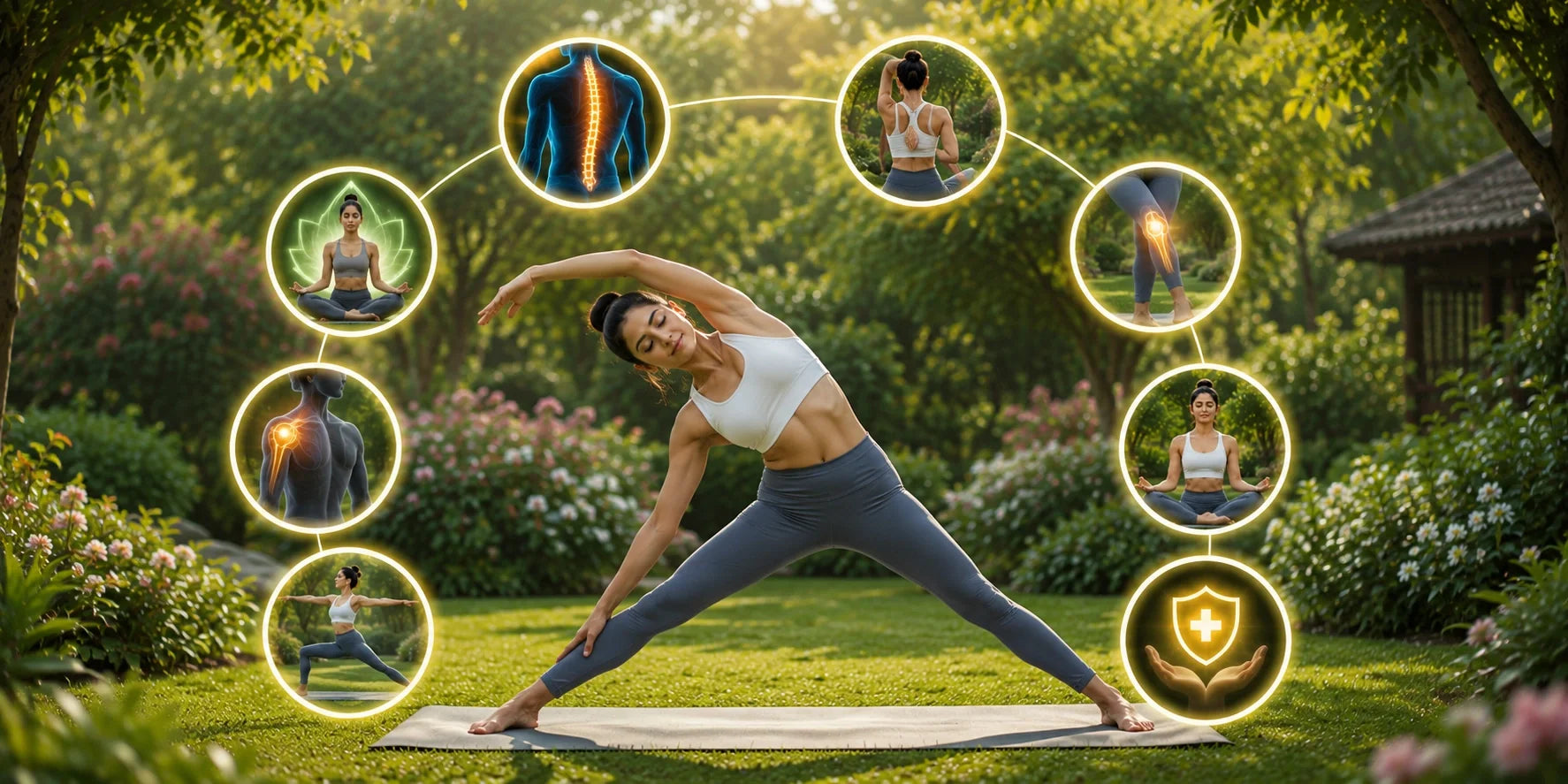 Konasana (Sideways Bending Pose) yoga pose