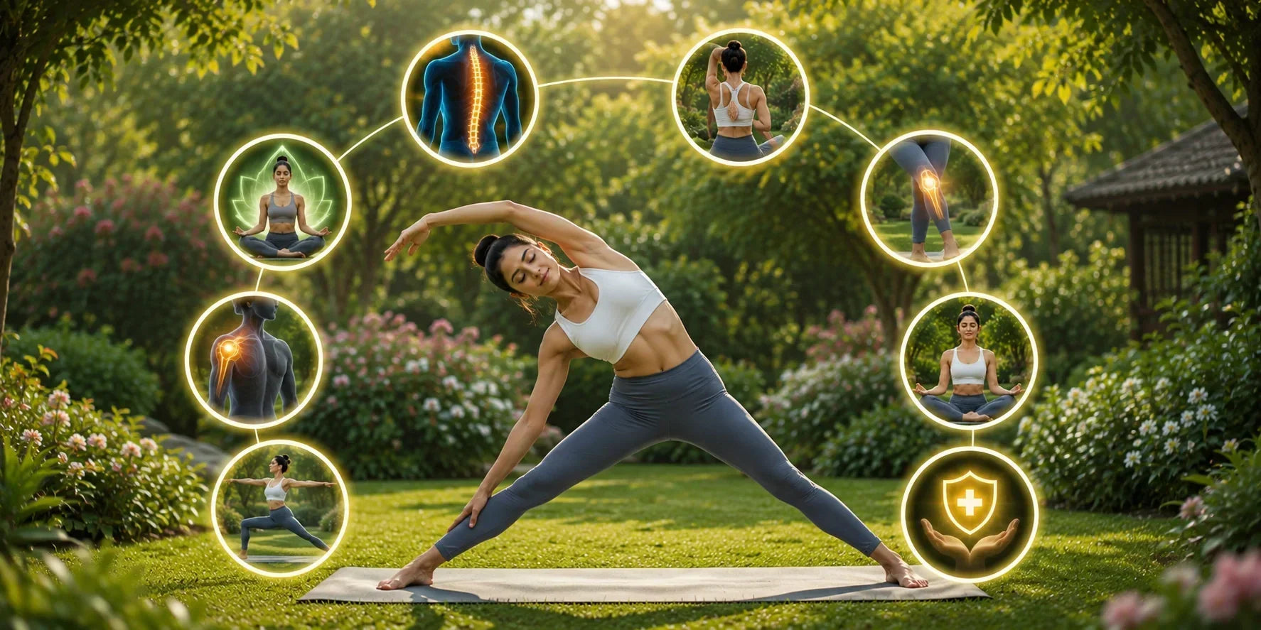 Konasana (Sideways Bending Pose) yoga pose