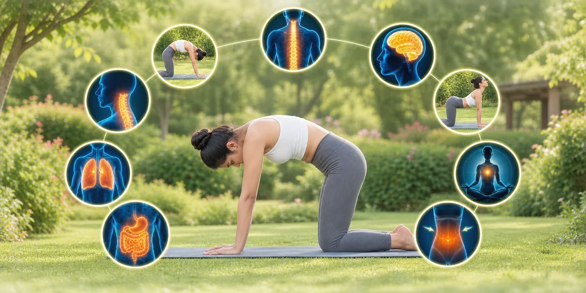 Marjariasana Cat Stretch Pose
