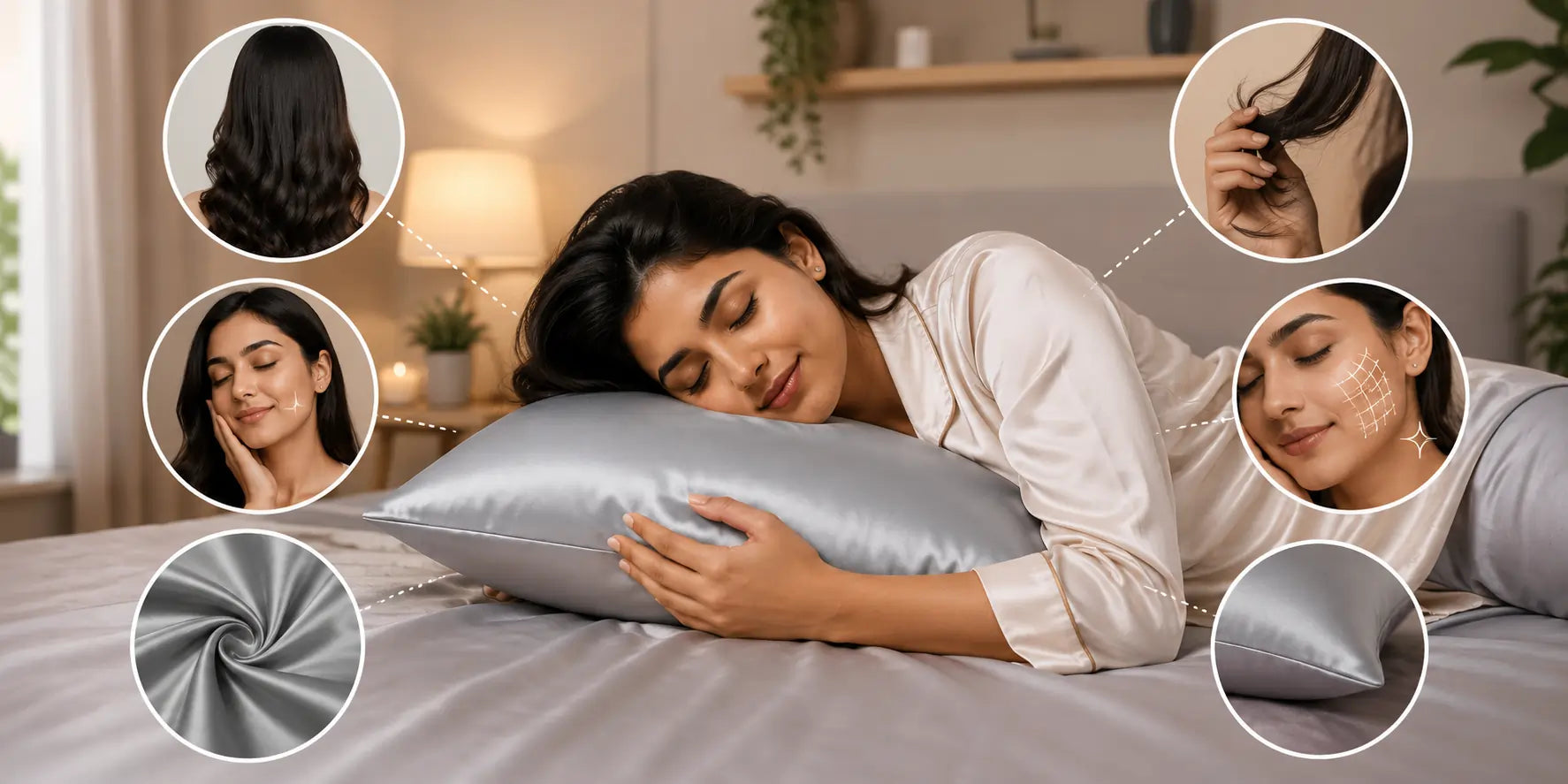 Benefits of Satin Pillow Covers for Hair & Skin | Sleep Better