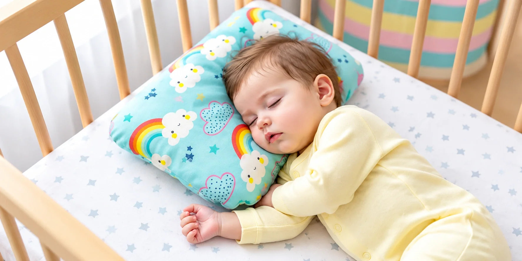 Baby head shape pillow