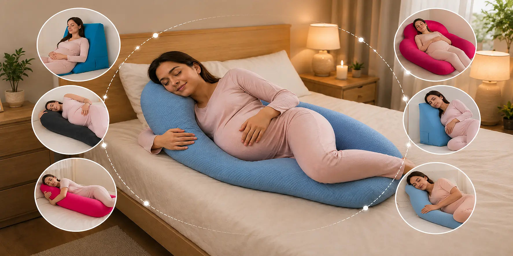 Best Pregnancy Sleeping Positions with a Pregnancy Pillow