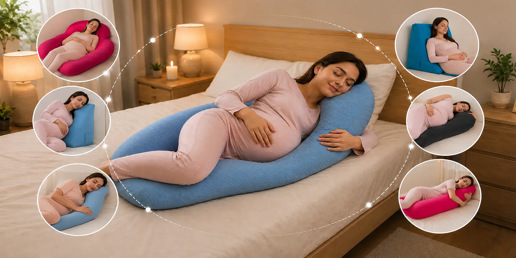 Best Pregnancy Sleeping Positions with a Pregnancy Pillow