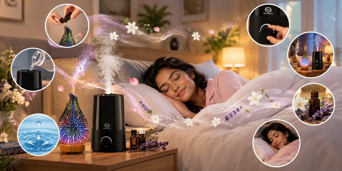 Humidifier and aroma diffuser together