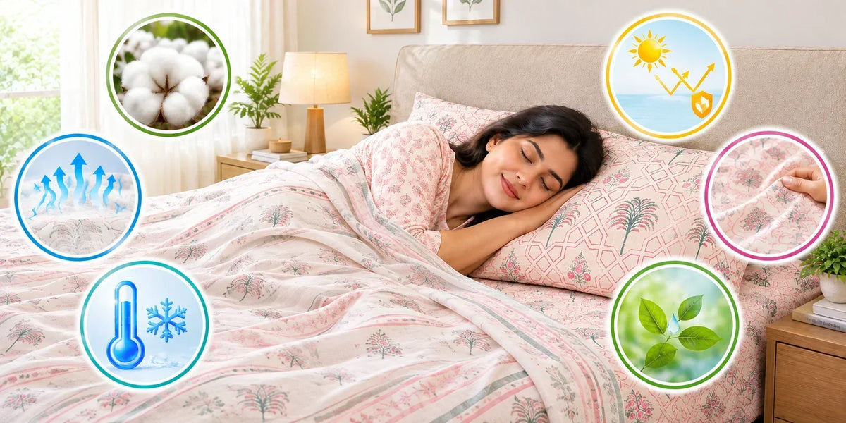 Cotton bedsheet for summer