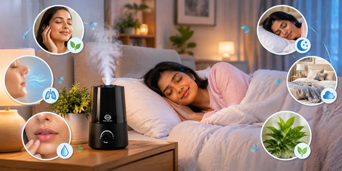 Room humidifier for dry air