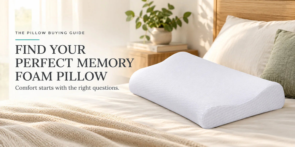 Choosing the right memory foam pillow for comfortable sleep and neck support