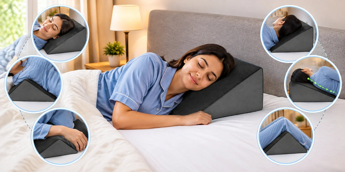 Pillow positioning for frozen shoulder