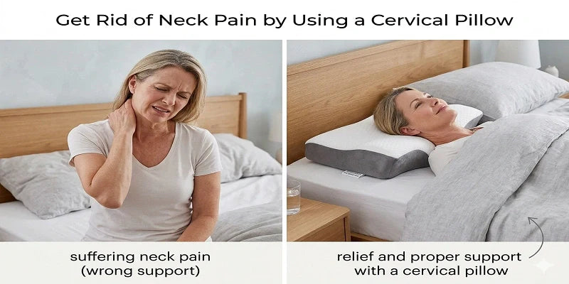 Get Rid of Neck Pain by Using a Cervical Pillow
