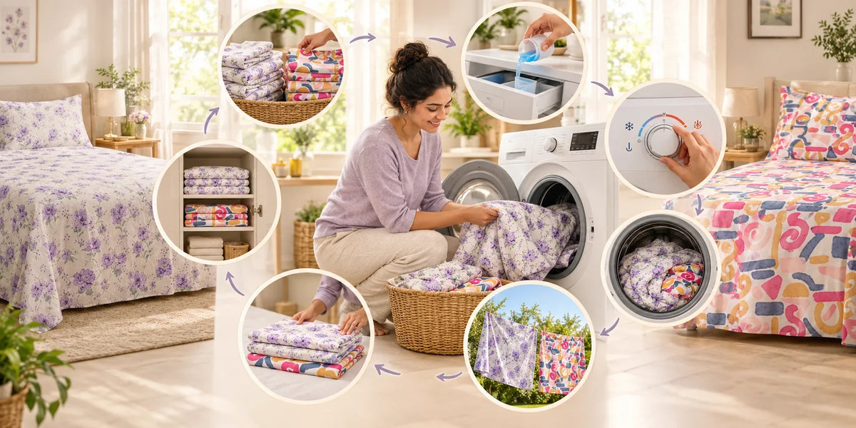Washing cotton double bedsheets