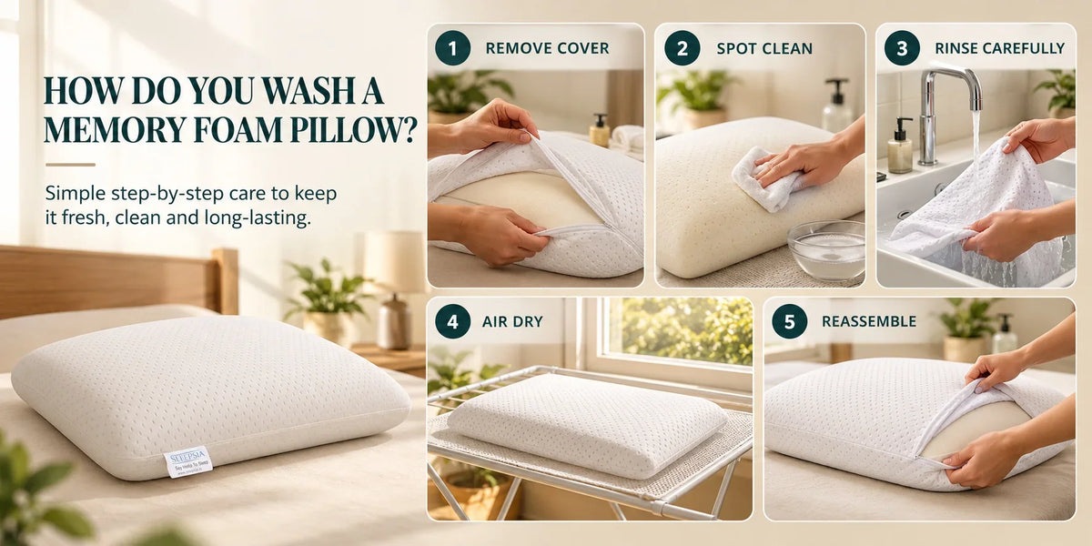 How to clean a memory foam pillow