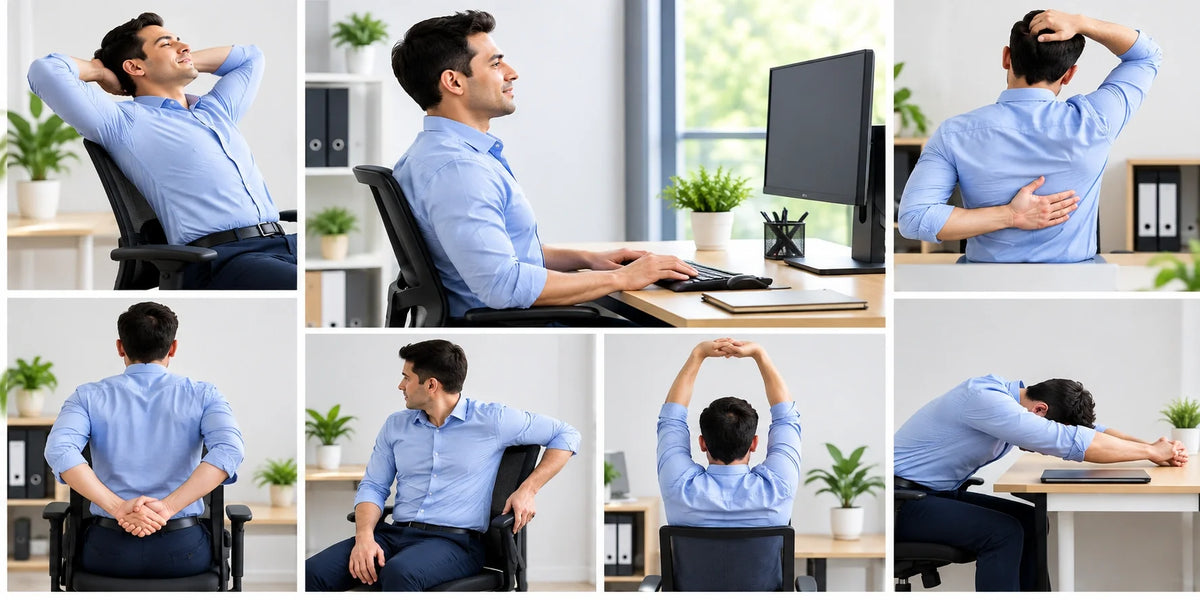 Office Exercises at Desk