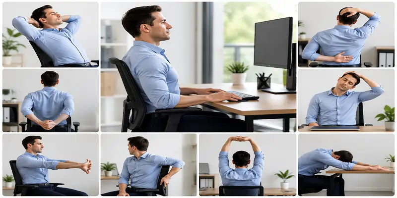 Office Exercises at Desk