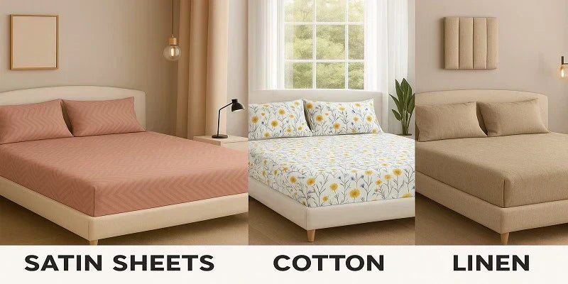 Satin Sheets vs Cotton Sheets vs Linen Sheets