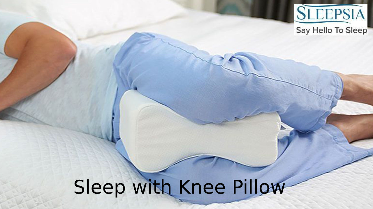 Knee Pillow for sleeping, Perfect Knee Shape, Knee Support for Knee Pain, Knee  Pillow for Back Pain 