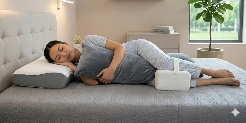 Sleep with Knee Pillow