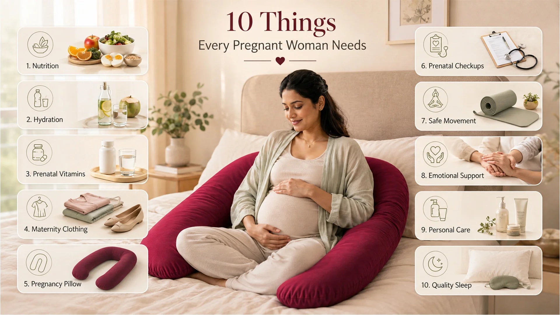 10 things a pregnant woman needs