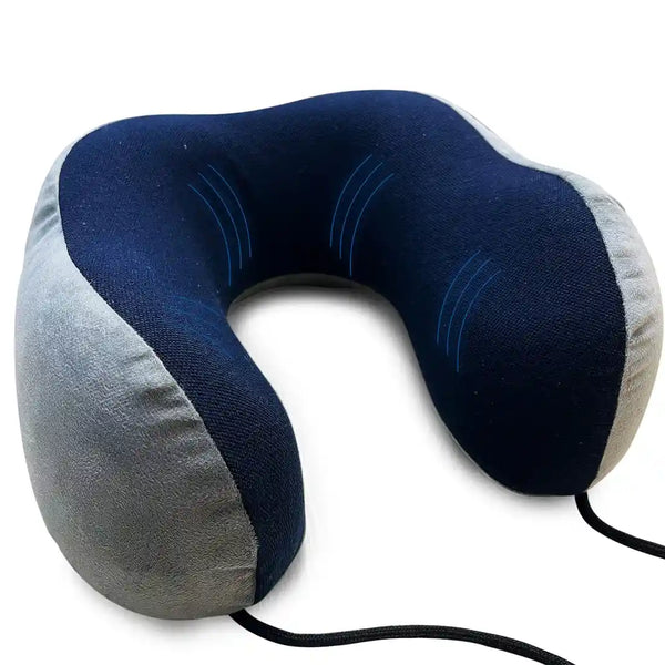 Memory Foam Travel Neck Pillow for Flights, Road Trips & Long Journey Neck Support
