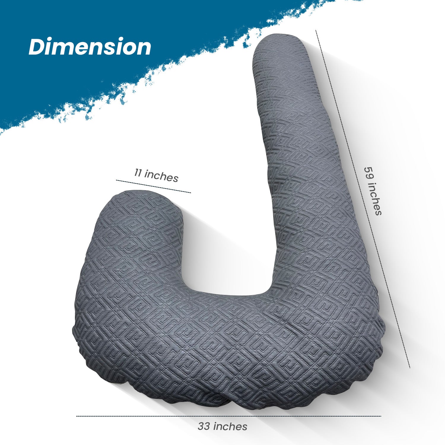 C Shaped Super-Soft Pregnancy Pillow