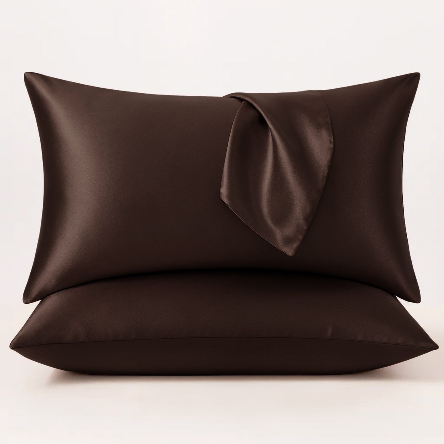 Satin Pillow Cover Brown