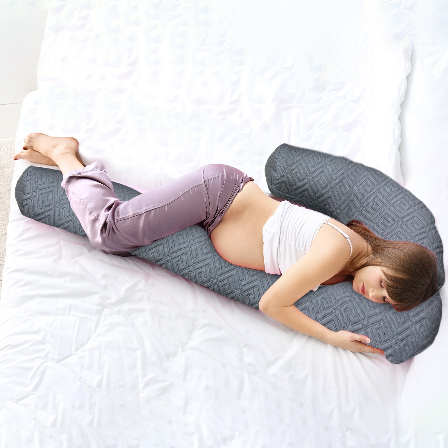 C Shaped Super-Soft Pregnancy Pillow