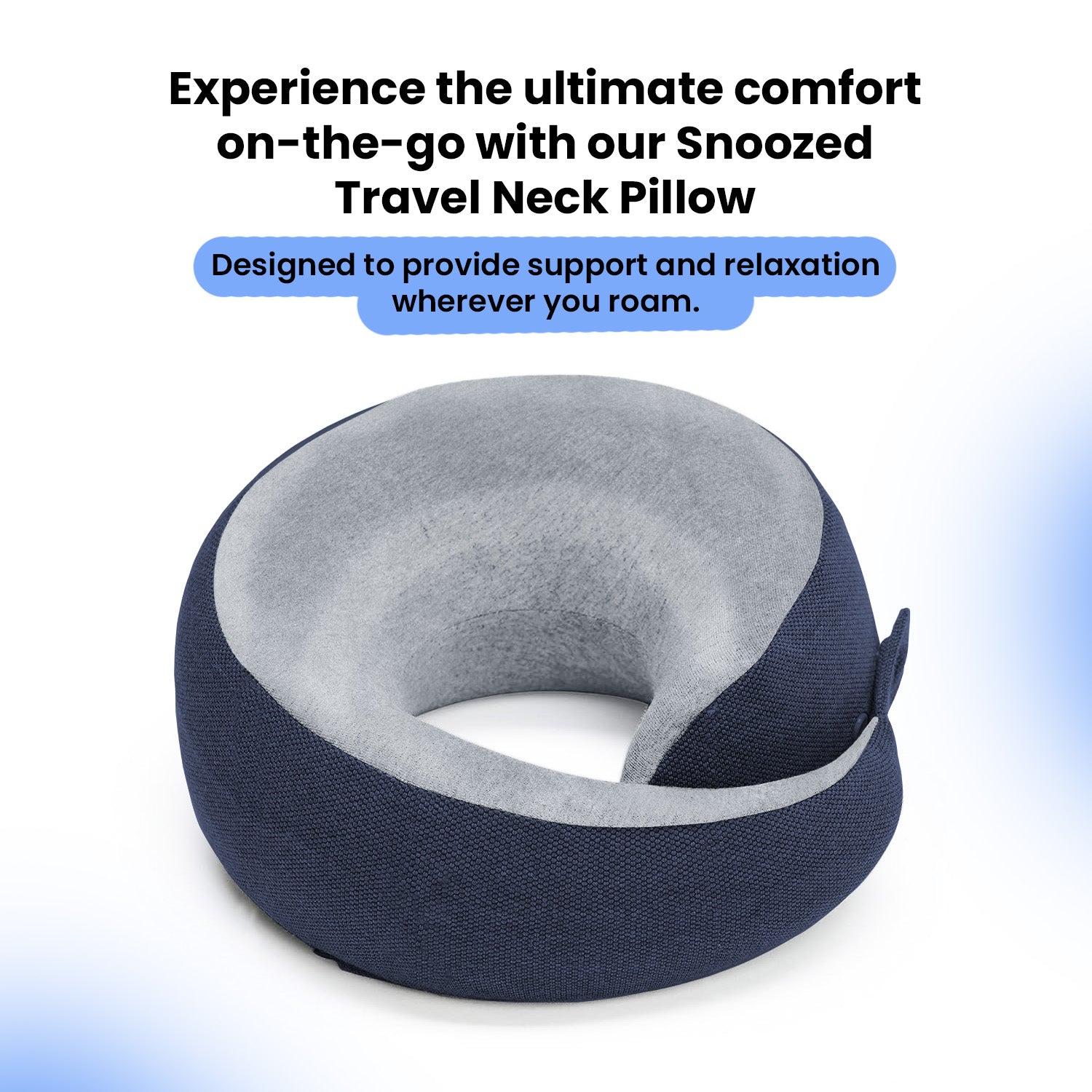 Orthopedic Memory Foam Snoozed Travel Pillow