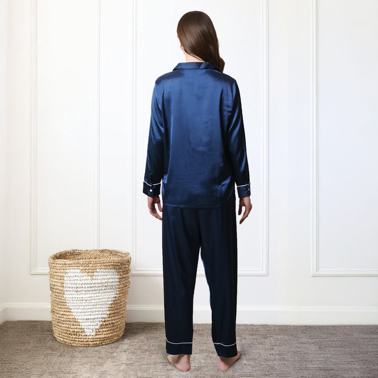 Navy Satin