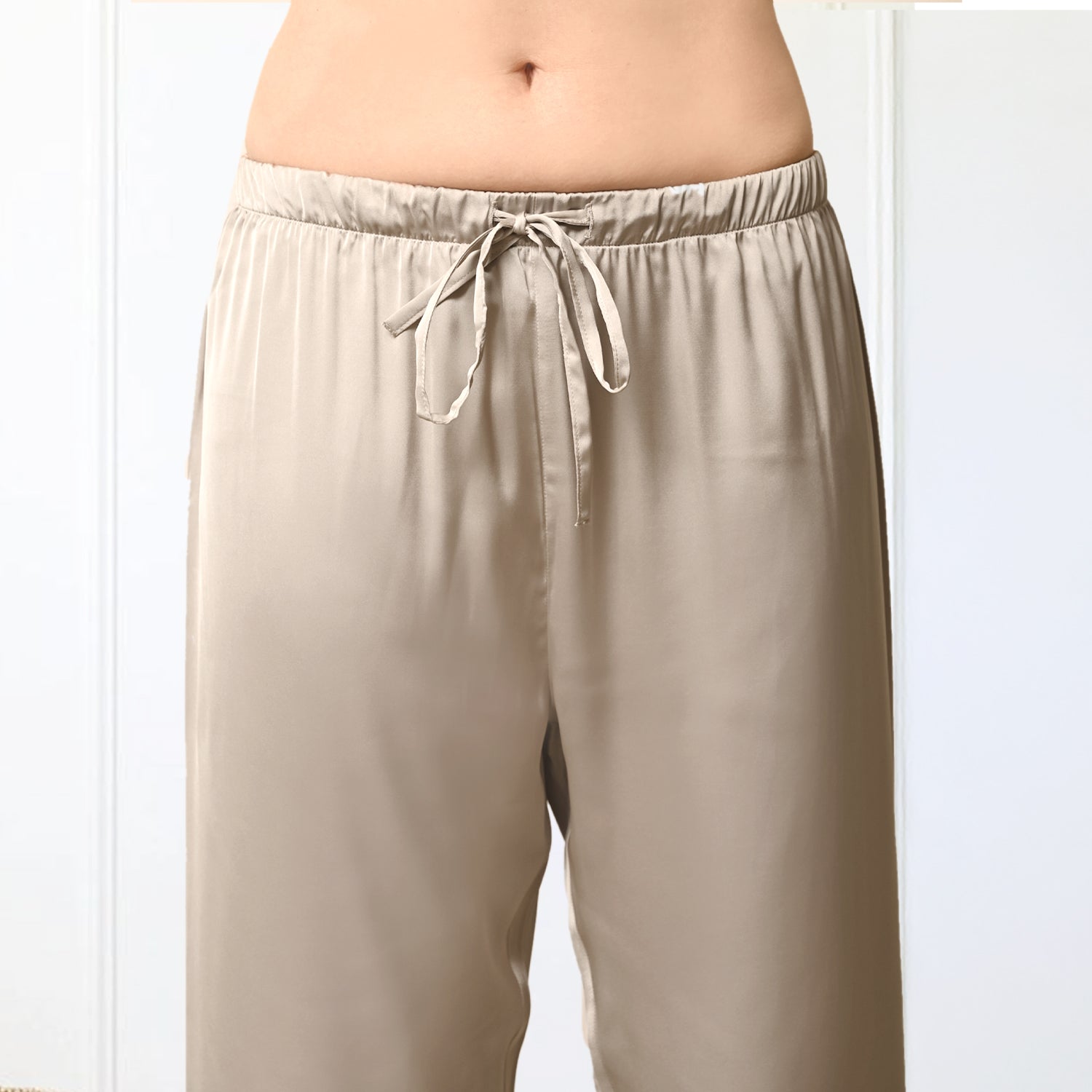 Sand Beige Satin