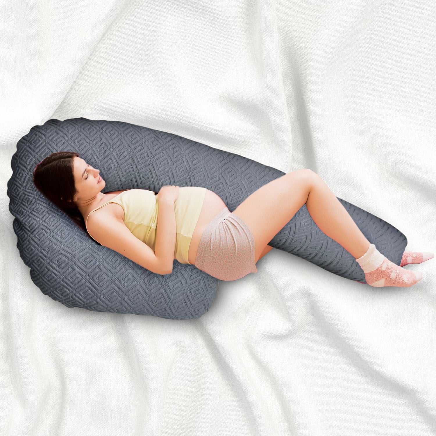 C Shaped Super-Soft Pregnancy Pillow