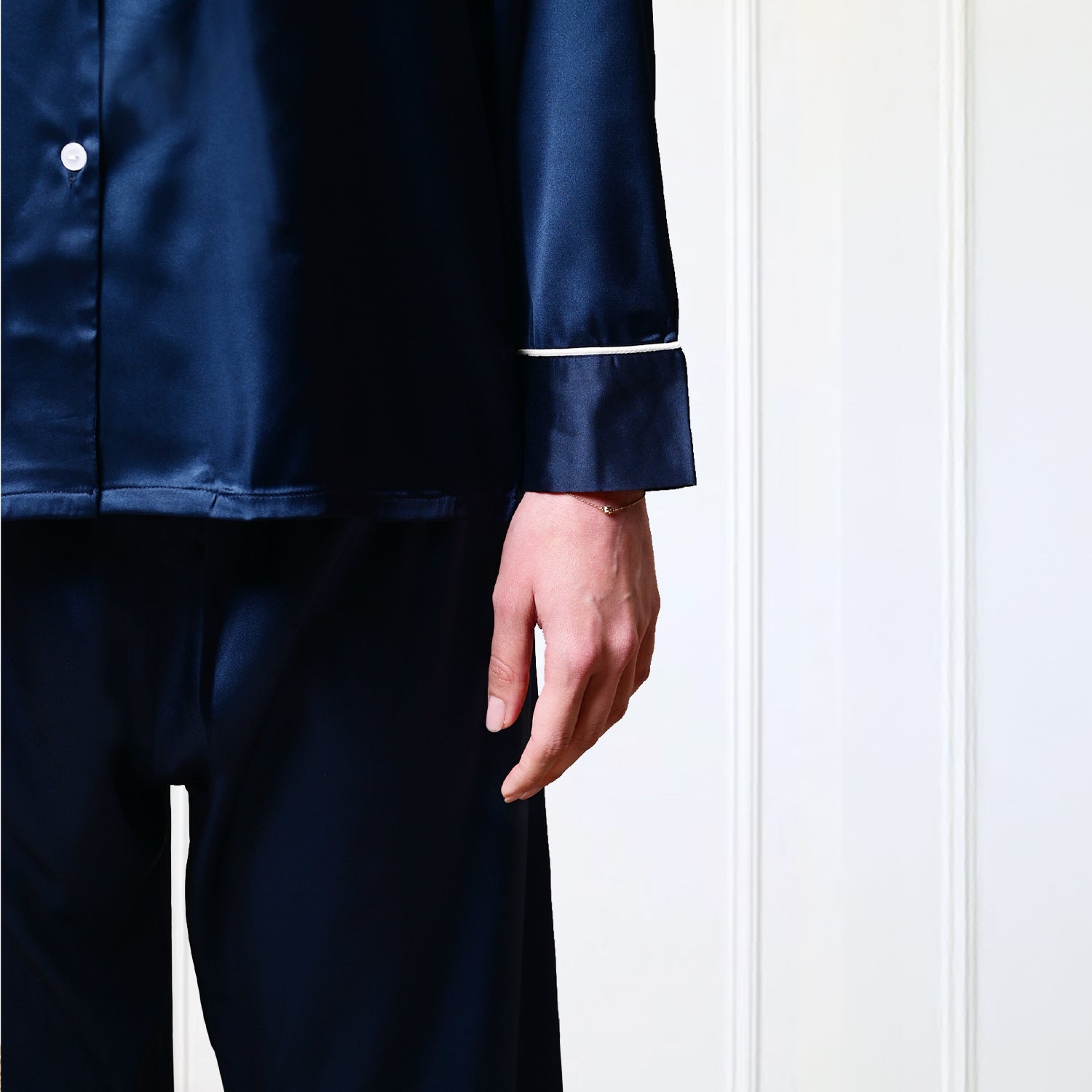 Navy Satin