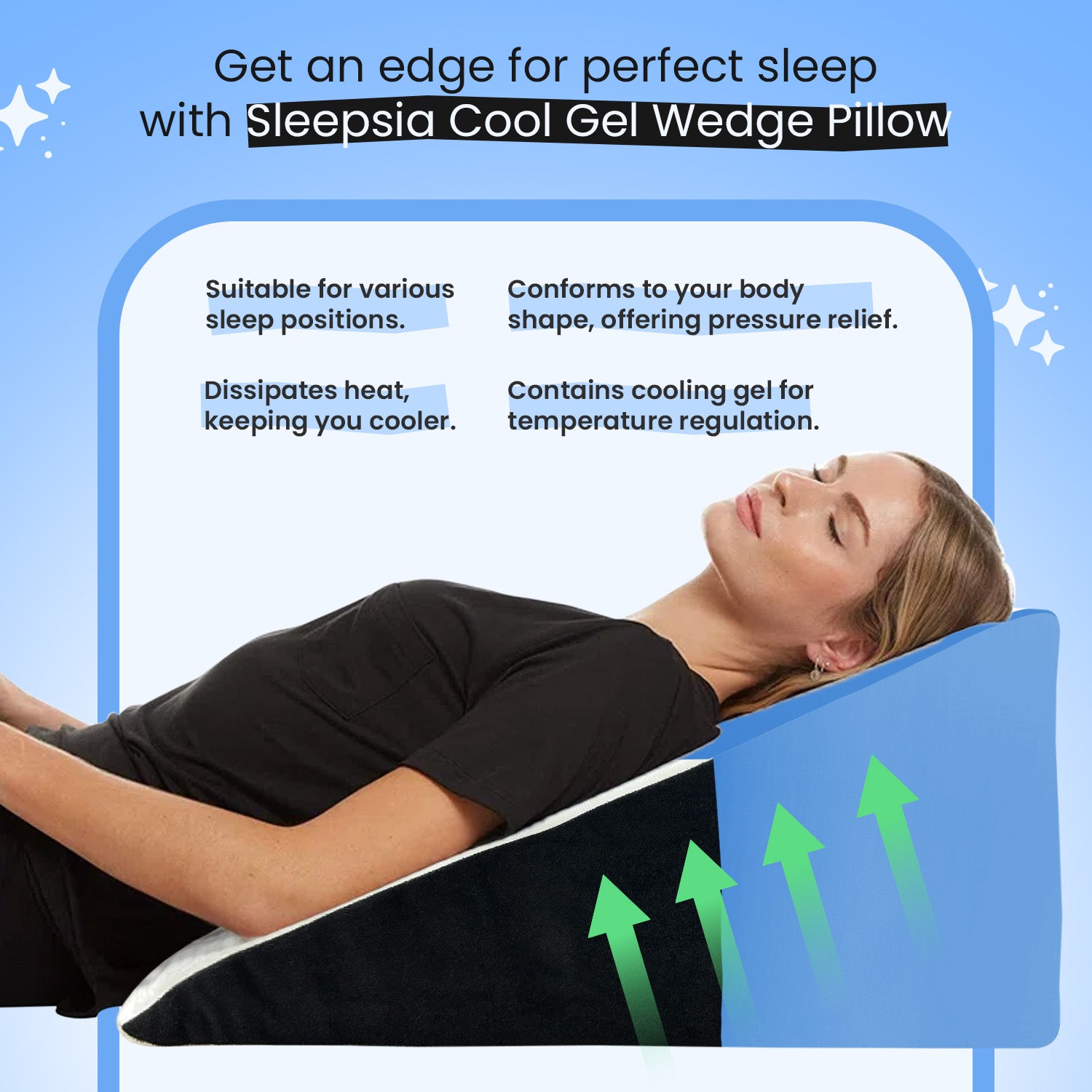 Back Pain Pillow Wedge For Snoring Large Orthopaedic Wedge Pillow