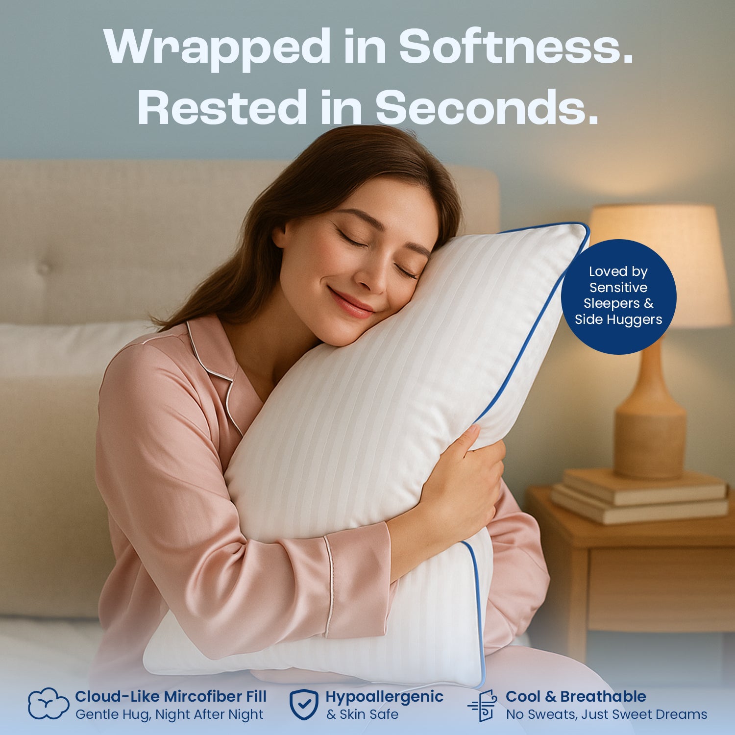 Pillow with Piping
