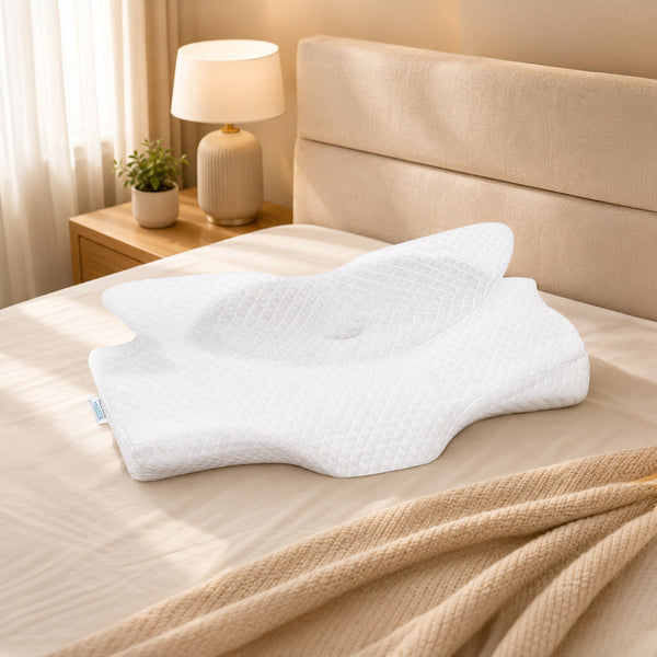Orthopedic Butterfly Memory Foam Pillow for Neck Pain Support