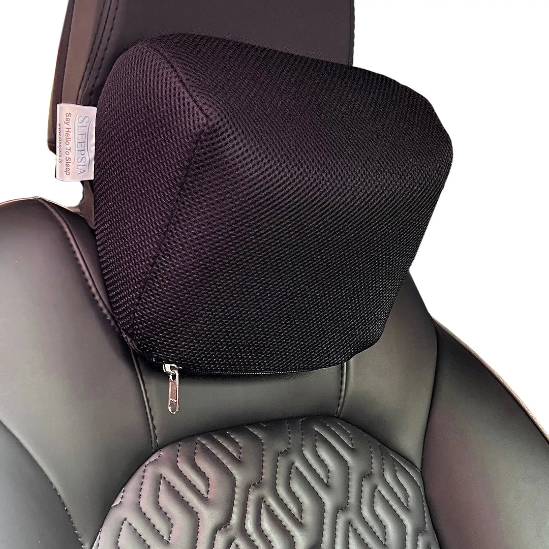 Car Headrest Neck Pillow for Cervical Alignment, Driving Comfort & Long Travel Support