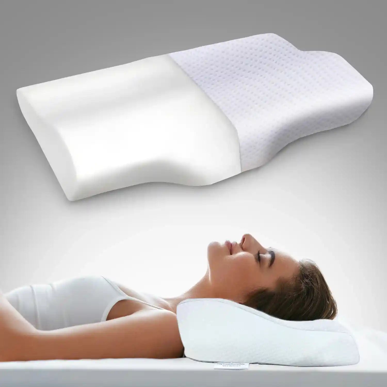 Orthopedic Memory Foam Cervical Butterfly Pillow for Neck Shoulder P
